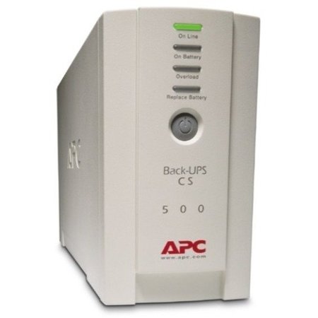 Apc UPS System, 500VA, 6 Outlets, Out: 120V AC , In:120V BK500